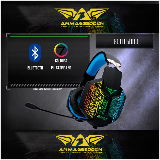 Alcatroz X-Craft HPGold5000 BT Gaming Headset - Image 3