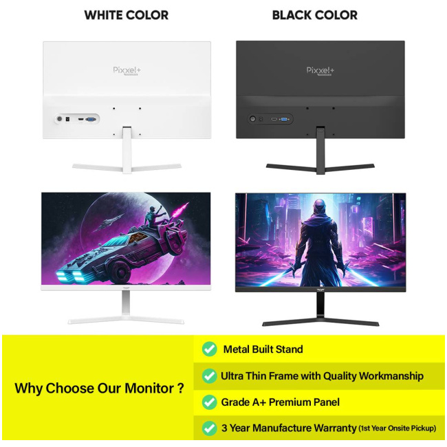 Armaggeddon PF24HD Super-100 IPS Frameless Monitor 100Hz Black - Image 5