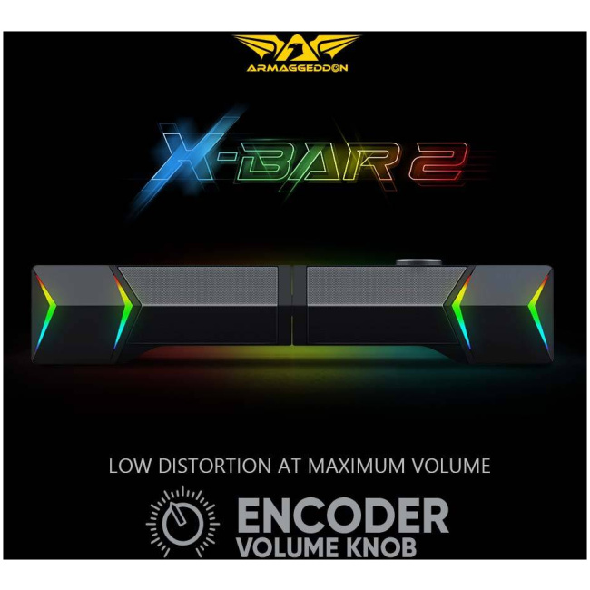 Armaggeddon X-Bar 2 Detachable Gaming Stereo SoundBar - Image 3