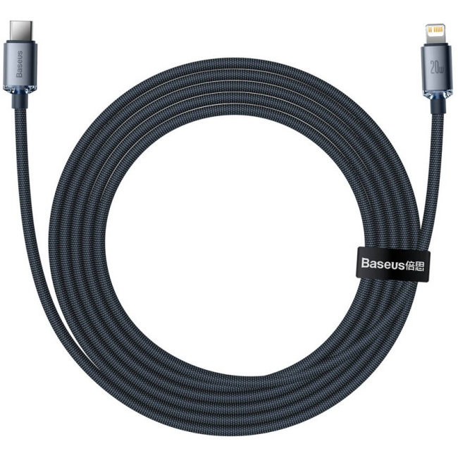 Baseus Cable Lightning to USB-C Crystal Series 2.0m White - Image 12