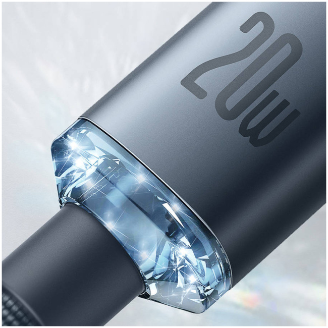Baseus Cable Lightning to USB-C Crystal Series 2.0m White - Image 5