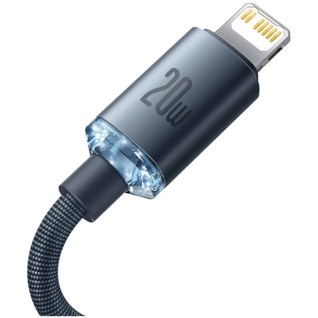 Baseus Cable Lightning to USB-C Crystal Series 2.0m White - Image 10