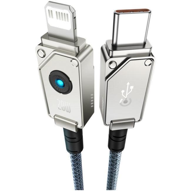 Baseus Cable Lightning to USB-C Unbreakable Series 20W 1.0 White - Image 6