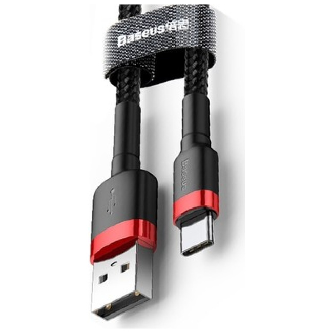 Baseus Cafule Braided Type-C Cable 2A 3m Black - Image 2