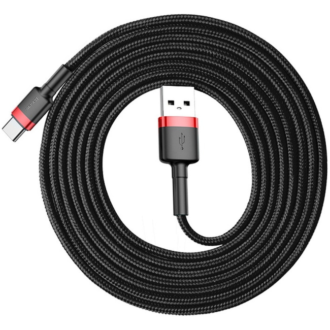 Baseus Cafule Braided Type-C Cable 2A 3m Black - Image 3