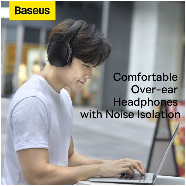 Baseus Encok Wireless Headphone D02 Pro Black - Image 6