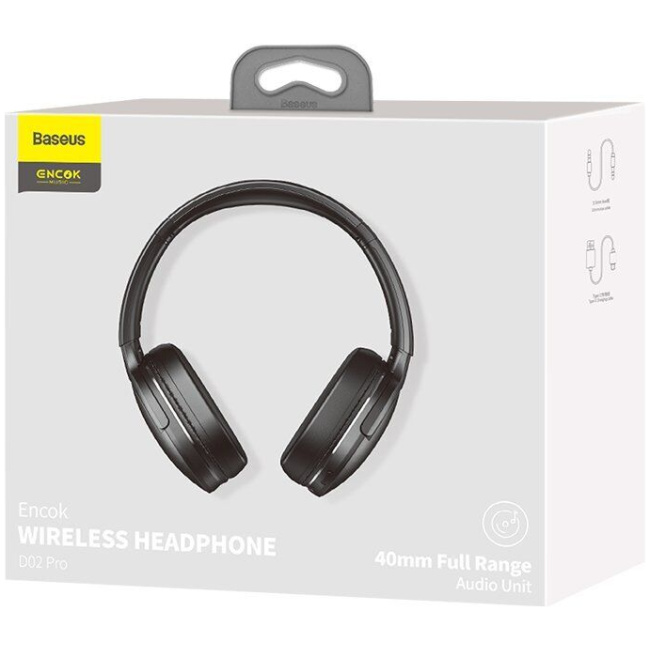 Baseus Encok Wireless Headphone D02 Pro Black - Image 8