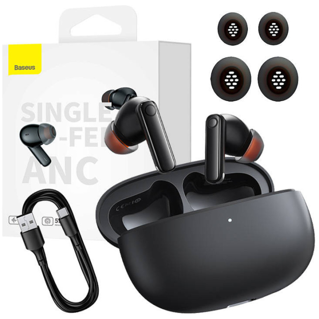 Baseus Headphones In Ear TWS ANC MZ10 Black - Image 17