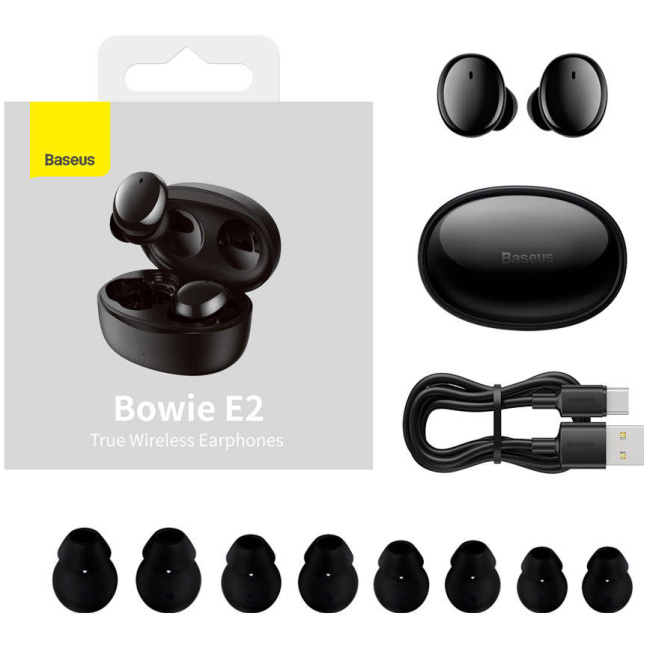 Baseus Headphones In Ear TWS Bowie E2 Black - Image 5