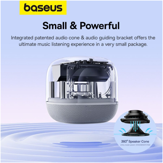 Baseus Speaker Wireless AeQur V2 Moon White - Image 7