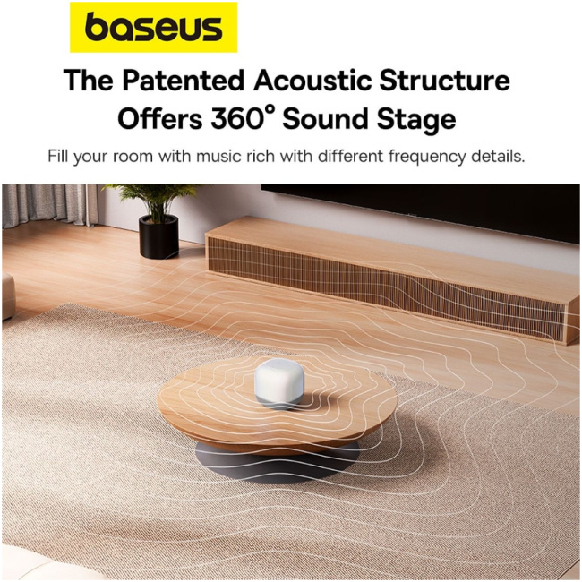 Baseus Speaker Wireless AeQur V2 Moon White - Image 9