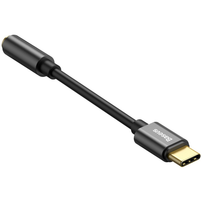 Baseus Type-C Male to 3.5mm Female Adapter L54 Bla - Image 6