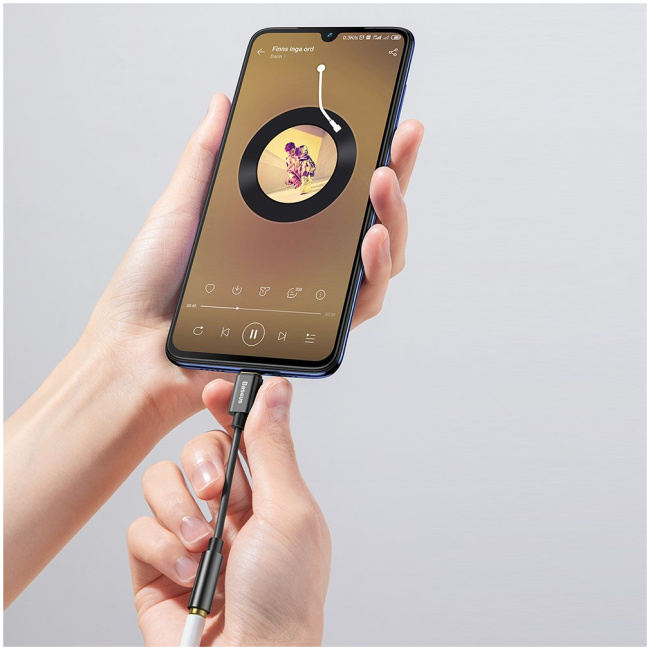 Baseus Type-C Male to 3.5mm Female Adapter L54 Bla - Image 10