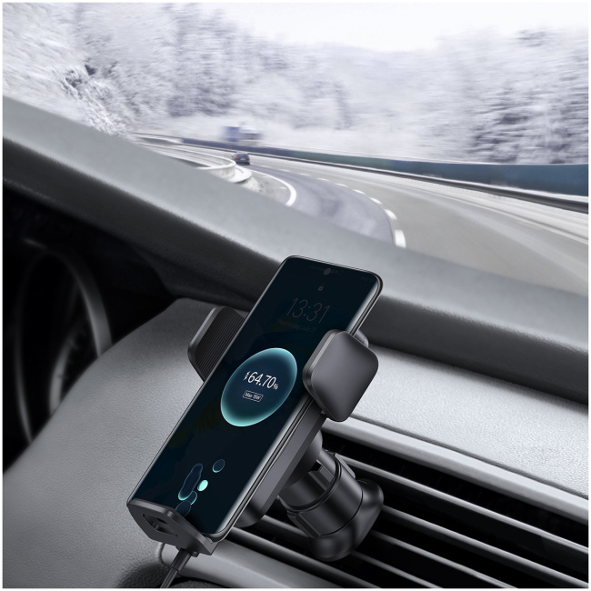Baseus Wisdom Auto Alignment Car Mount Wireless Charger QI 15W - Image 9