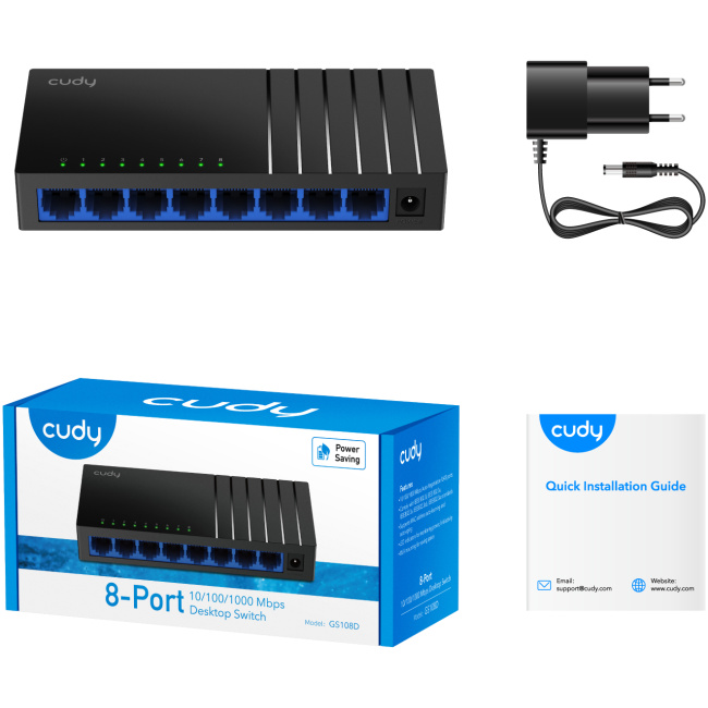 Cudy GS108D 8-Port Gigabit Ethernet Switch - Image 3