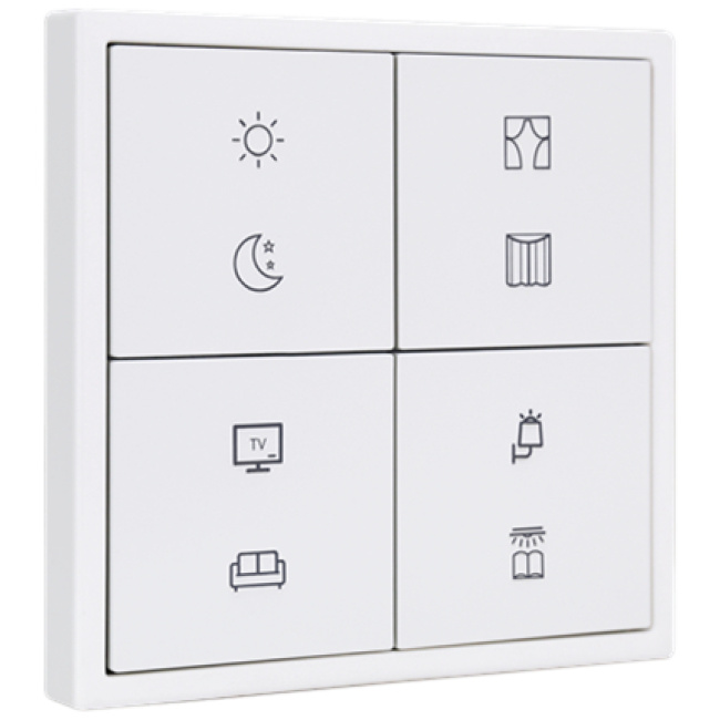 HDL Panel Tile Series 8 Button White HDL-M/PT4RB.1 - Image 2