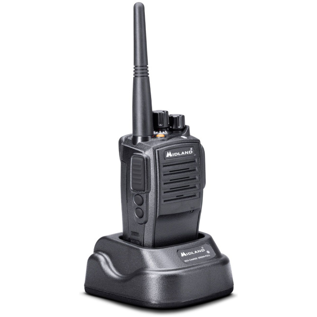 Midland G15 Pro PMR Radio IP67 Waterproof Rugged Aluminium Housing, Long Battery Life & PC Programmable