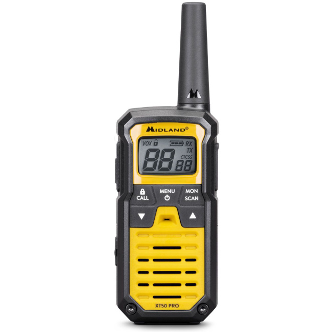 Midland XT50 Pro Hobby & Work Walkie Talkies Radios (pair) incl 2 x Earphones & Carry Case - Image 2