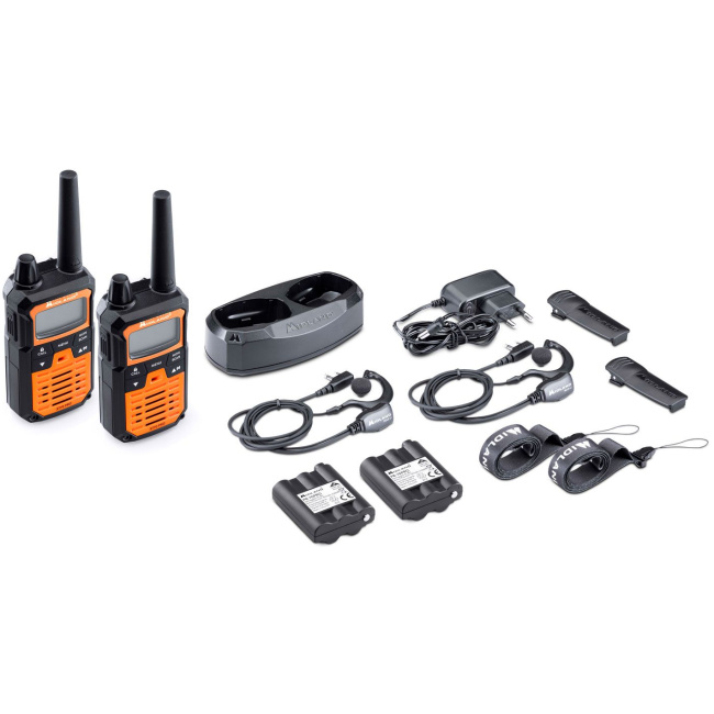 Midland XT70 Pro Hobby & Work Radio Walkie Talkies incl 2x Earphones, 2x Lanyards & Carry Case - Image 6