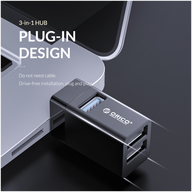 Orico USB-A Hub 3Port Mini Stick type MINI-U32 - Image 3