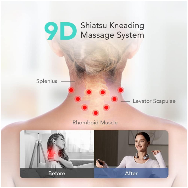 SKG Neck Massager Pulse-Heat-APP-Multiple Heads G7 Pro - Image 3