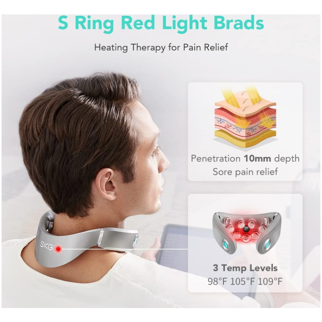 SKG Neck Massager Pulse-Heat-APP-Multiple Heads G7 Pro - Image 4