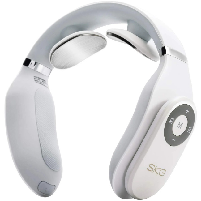 SKG Neck Massager Pulse-Heat-Remote-3xModes 4098E