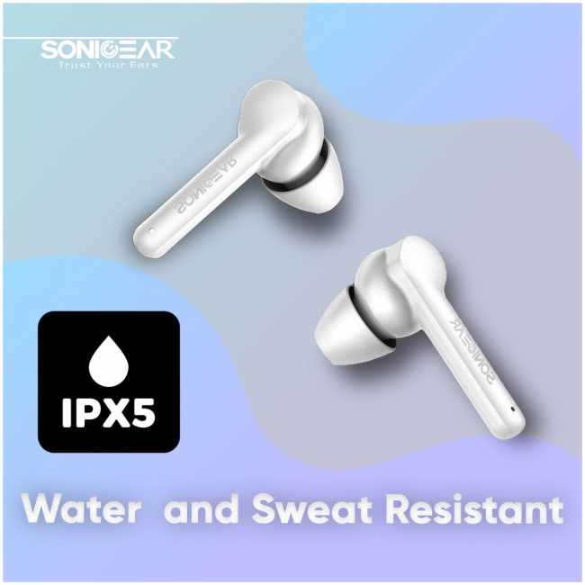 SonicGear EARPUMP TWS 5 PRO IPX5 Earphones Black - Image 6