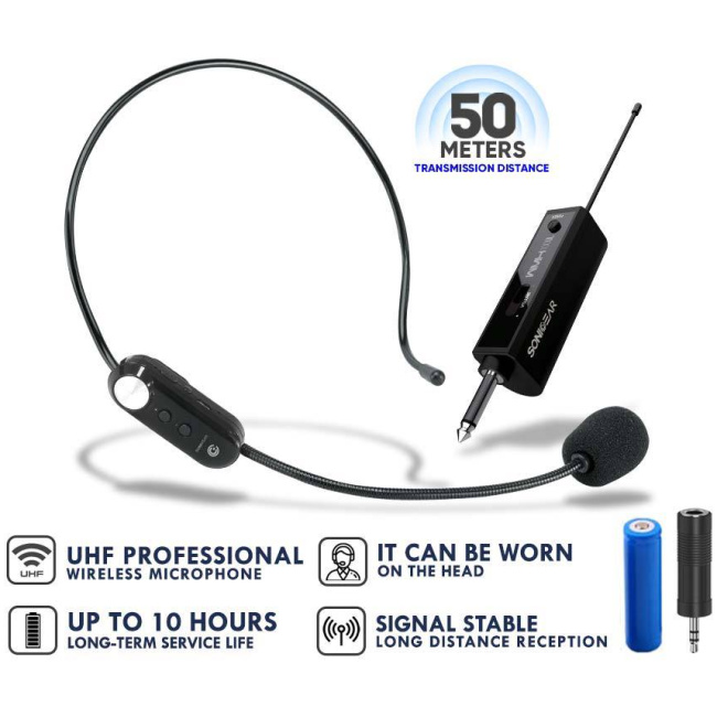 SonicGear WMH 100 UL Wireless Headset Microphone - Image 2