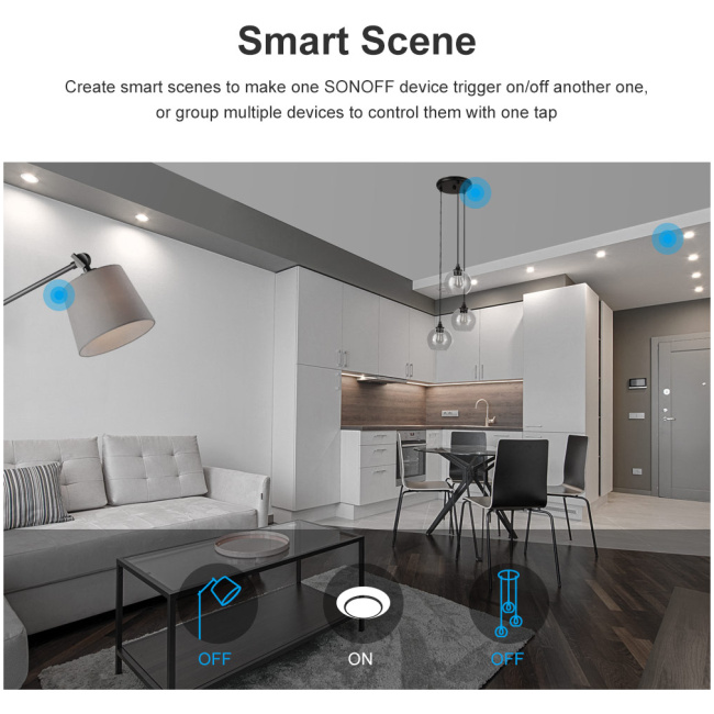 Sonoff T3 UK 3C WiFi Smart Wall Touch Switch Black - Image 4