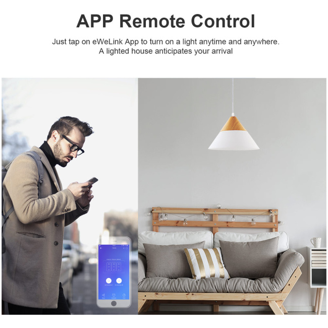 Sonoff T3 UK 3C WiFi Smart Wall Touch Switch Black - Image 7