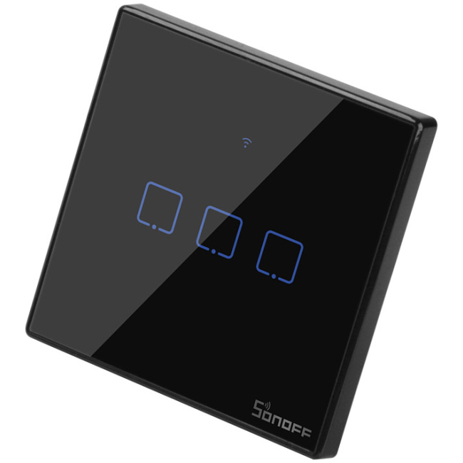 Sonoff T3 UK 3C WiFi Smart Wall Touch Switch Black - Image 9