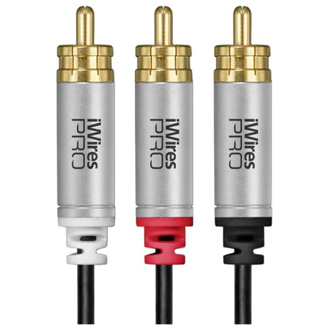 Techlink iWiresPro Subwoofer RCA to 2 RCA 3.0m 711043