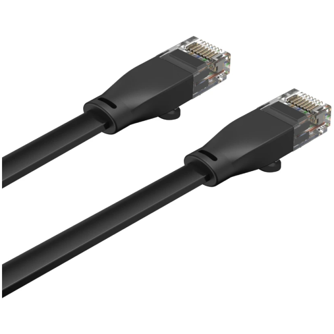Unitek C1812GBK Flat Patch Cable CAT6 Black 5.0m - Image 5