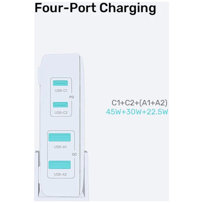 Unitek Charge Desktop 100W 4in1 GaN Charger Black P1229ABK - Image 11