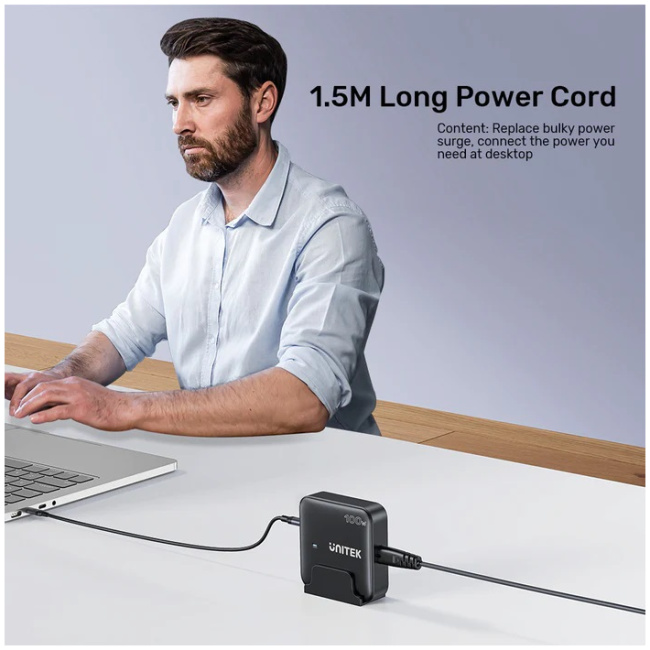 Unitek Charge Desktop 100W 4in1 GaN Charger Black P1229ABK - Image 7