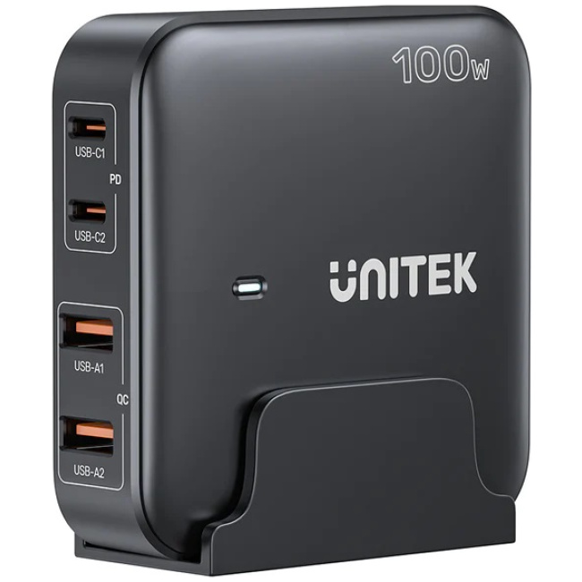 Unitek Charge Desktop 100W 4in1 GaN Charger Black P1229ABK