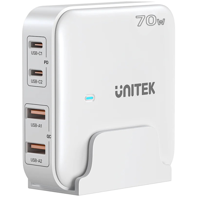 Unitek Charge Desktop 70W 4in1 GaN Charger White P1228AWH