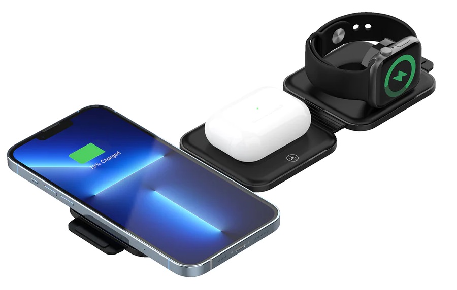 Unitek Charge QI 3in1 MagSafe Foldable Wireless Charger 15W P1223A Unitek Charge QI 3in1 MagSafe Foldable Wireless Charger 15W P1223A - Image 1