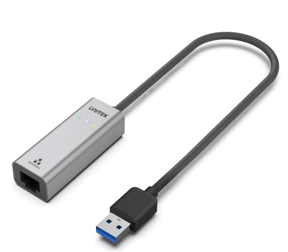 Unitek Converter USB-A to LAN Gigabit Ethernet Alum Y-3464 Unitek Converter USB-A to LAN Gigabit Ethernet Alum Y-3464 - Image 1
