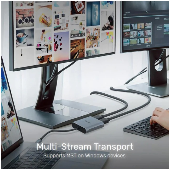 Unitek Converter USB-C to HDMI Dual 4K 60Hz MST V1404B - Image 4