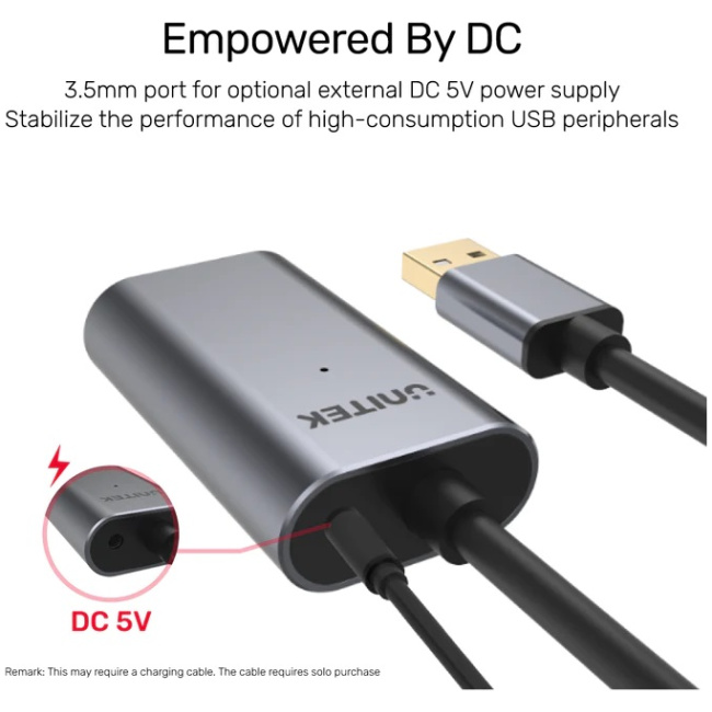 Unitek UCE USB-A 2.0 Active Extension Cable Alum 5.0m Y-271 - Image 5