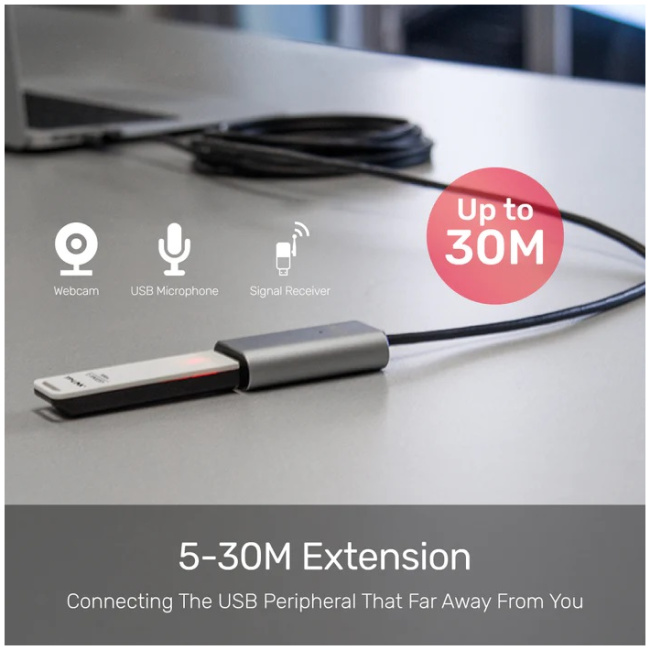 Unitek UCE USB-A 2.0 Active Extension Cable Alum 5.0m Y-271 - Image 6