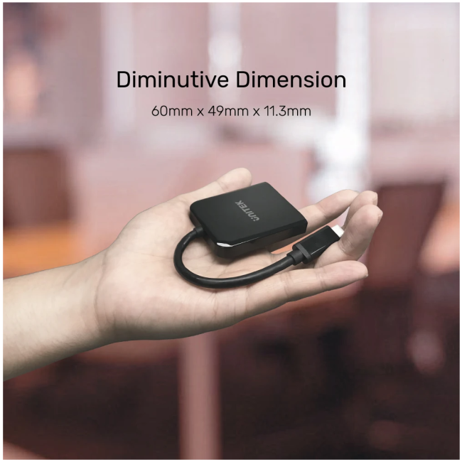 Unitek V1407A Type-C To Dual DP 8K 60Hz Adapter with MST Dual Monitor - Image 6