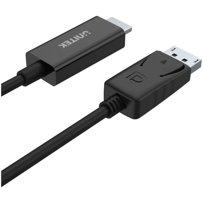 Unitek Y-5118CA DisplayPort to HDMI Cable 1.8m Black - Image 2