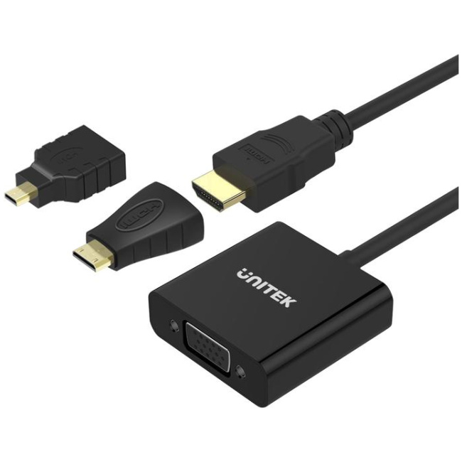 Unitek Y-6355 HDMI/Mini/Micro to VGA+Audio Converter