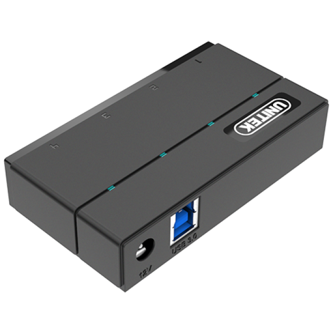 Unitek Y-HB03001 USB3.0 4-Port Hub Incl 12VA2A Power Adaptor - Image 3