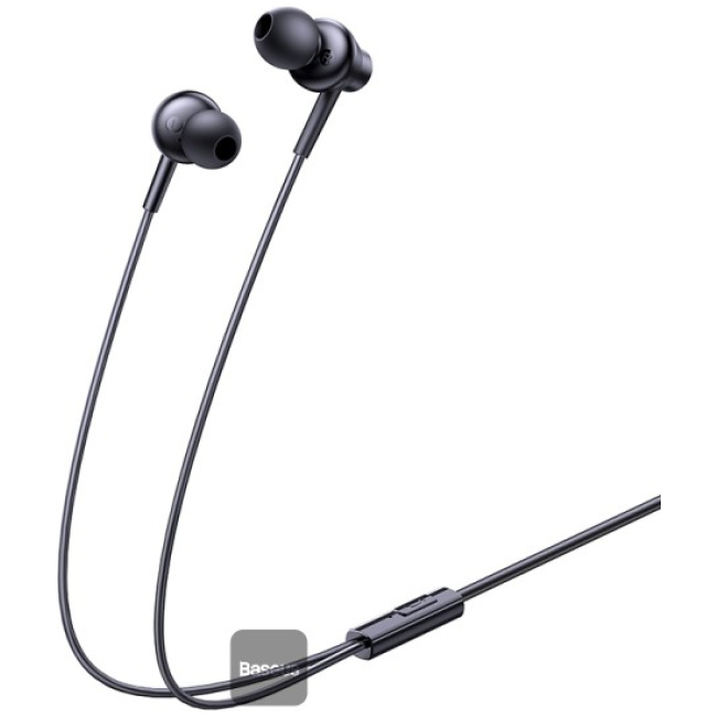 Baseus Earphones Wired Type C CZ17 Black - Image 3