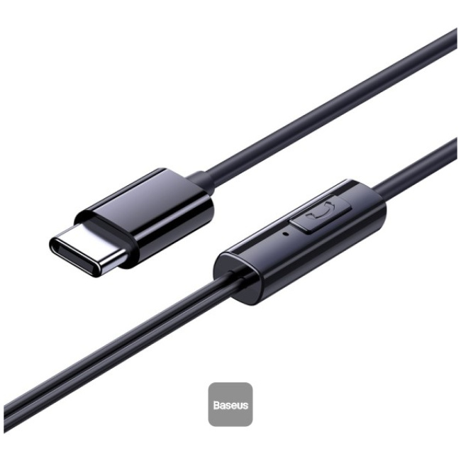 Baseus  Earphones Wired Type C Encok CZ11 Black - Image 3