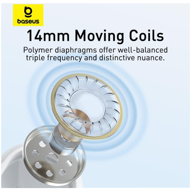Baseus  Earphones Wired Type C Encok CZ17 White - Image 3